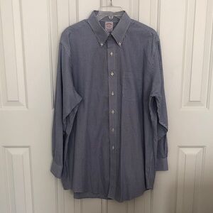 Brooks Brothers Blue and White Button Down Shirt